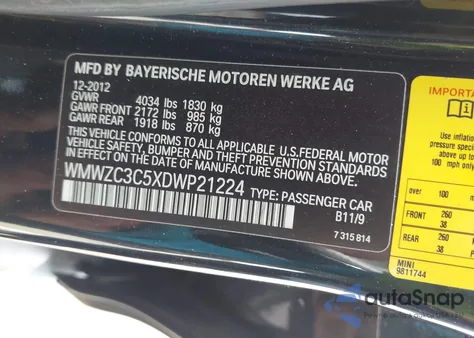 2013 Mini Countryman Cooper S z USA, uszkodzony, nr VIN WMWZC3C5XDWP21224